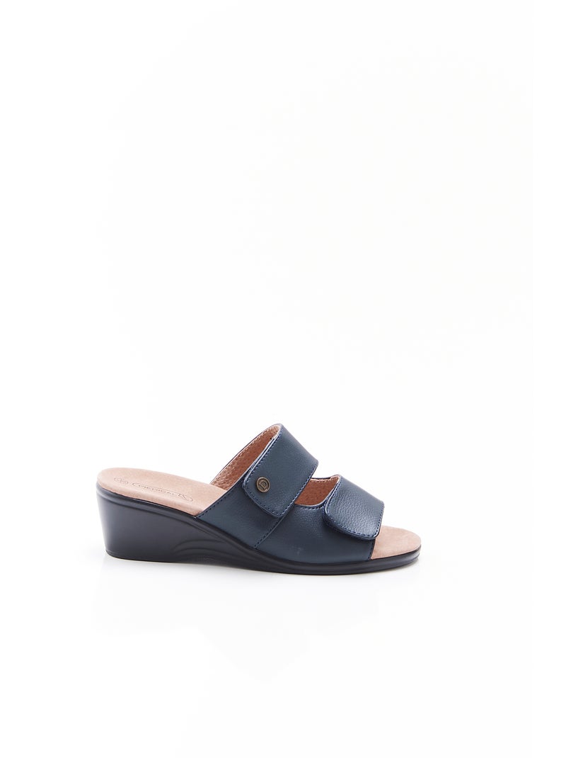 Mules Piedical à ouverture totale - Damart Bleu - Kiabi