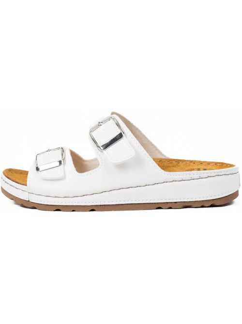 Mules pieds larges H - Modèle Hibiscus - Kiabi