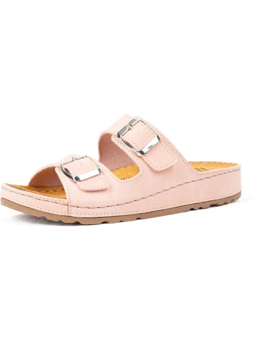 Mules pieds larges H - Modèle Hibiscus - Kiabi