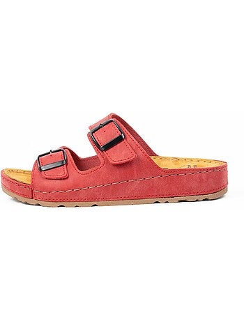 Mules pieds larges H - Modèle Hibiscus