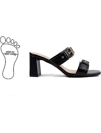 Mules pieds larges H - Modèle Iza