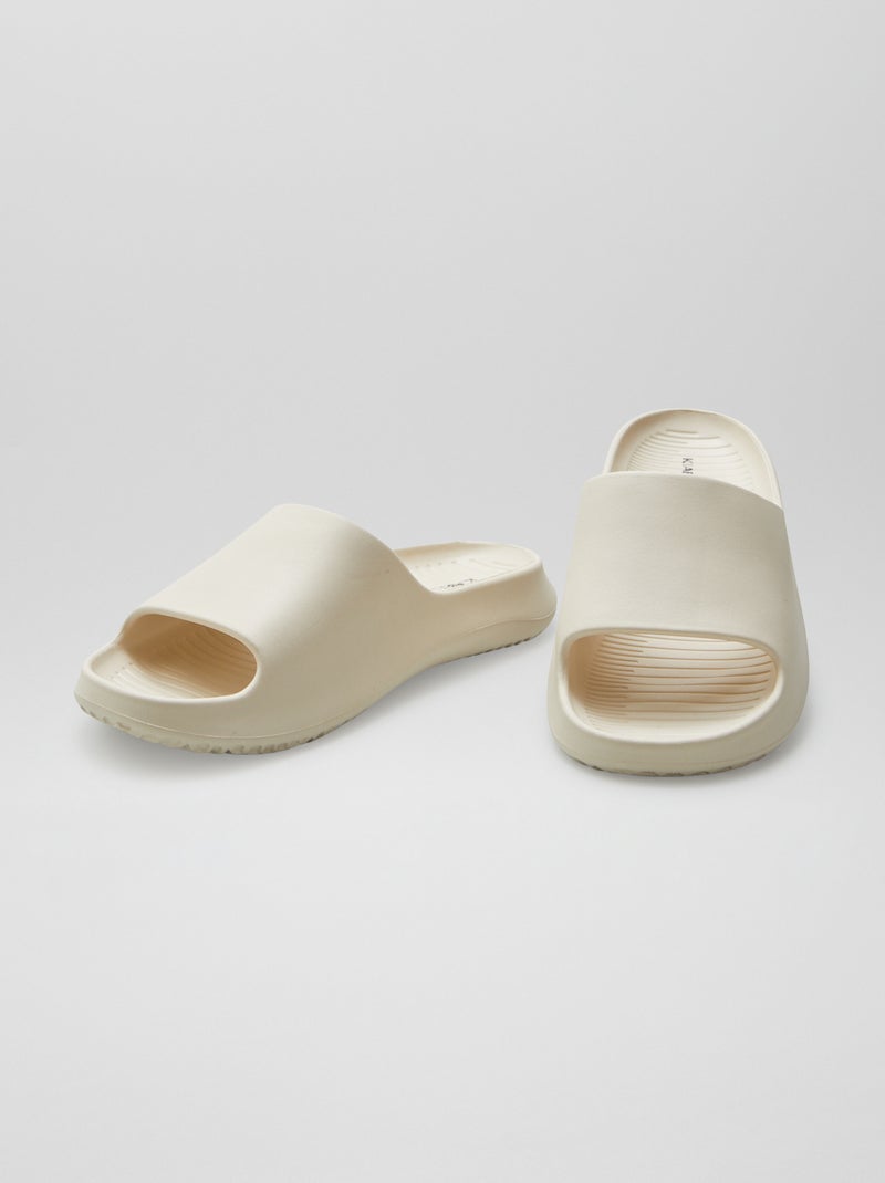 Mules piscine monobloc Beige - Kiabi