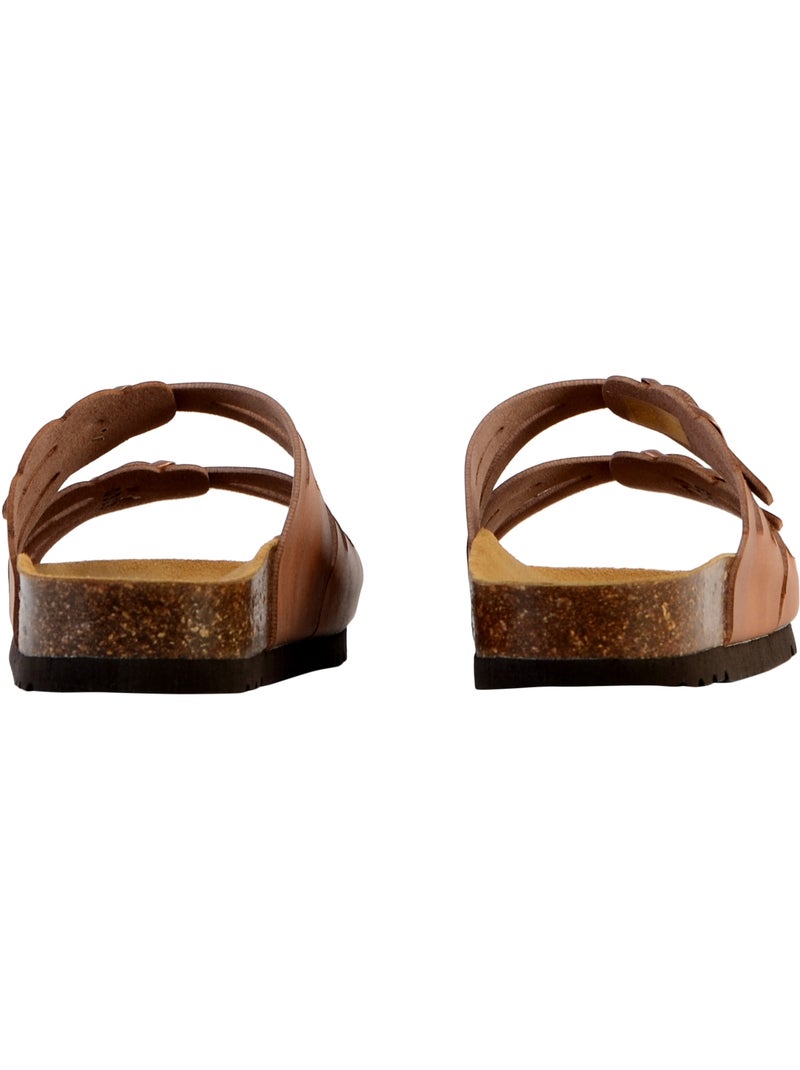 Mules Plate à Enfiler Scholl Jeanne Marron - Kiabi