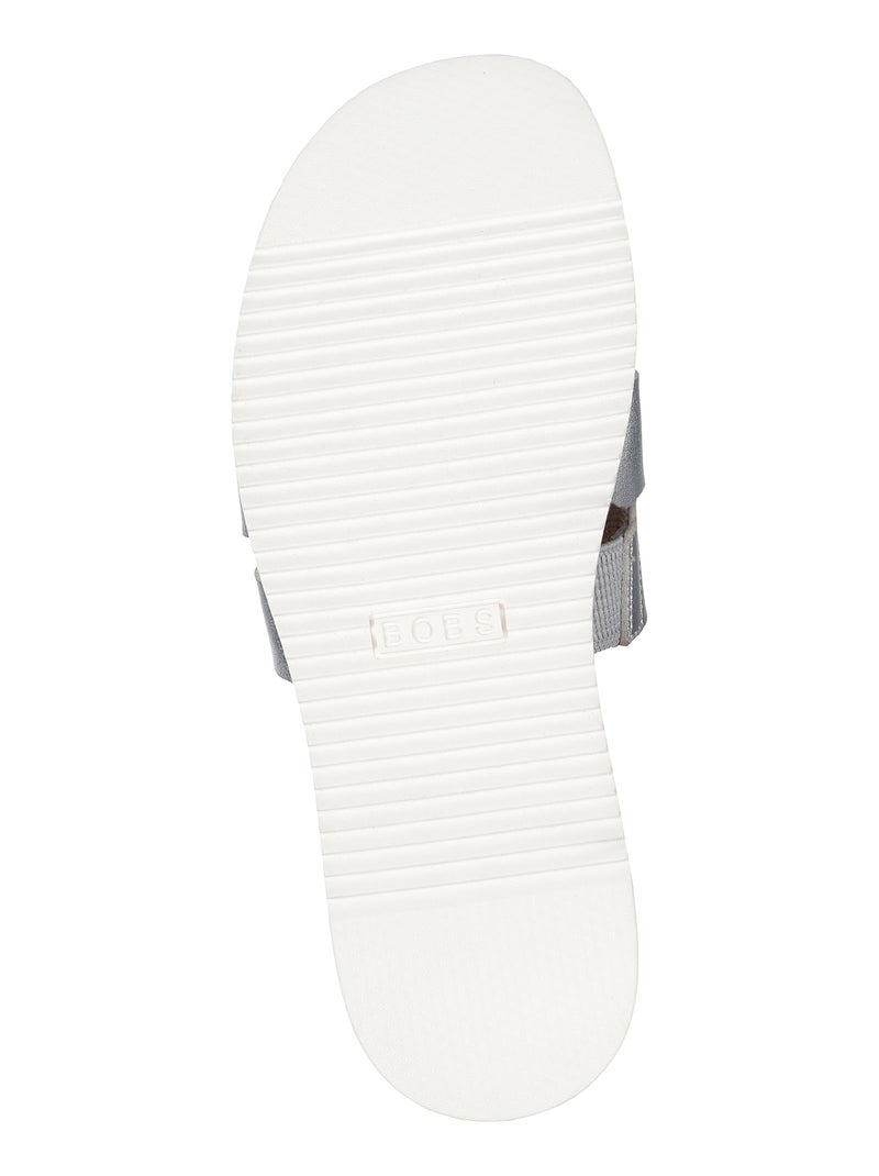 Mules Plate à Enfiler Skechers Peak Look Argent - Kiabi