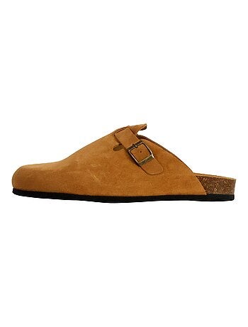 Mules Plate Cuir Natural World