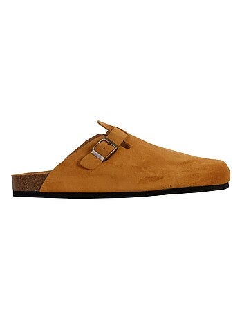 Mules Plate Cuir Natural World