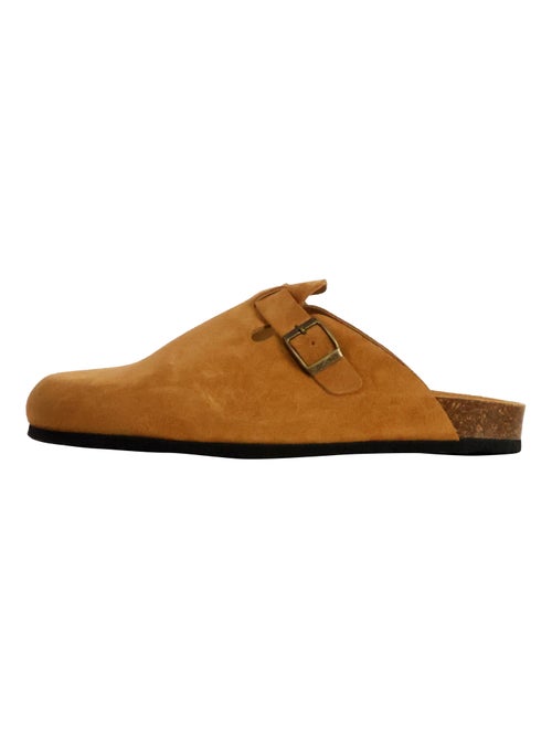 Mules Plate Cuir Natural World - Kiabi