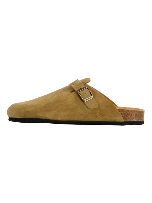Mules Plate Cuir Natural World - Kiabi