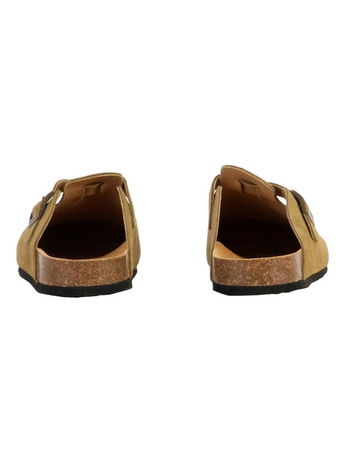 Mules Plate Cuir Natural World - Kiabi