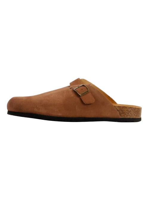Mules Plate Cuir Natural World - Kiabi