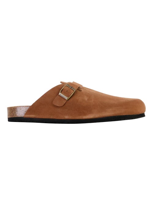 Mules Plate Cuir Natural World - Kiabi