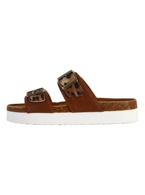Mules Plate Cuir Solinea - Kiabi