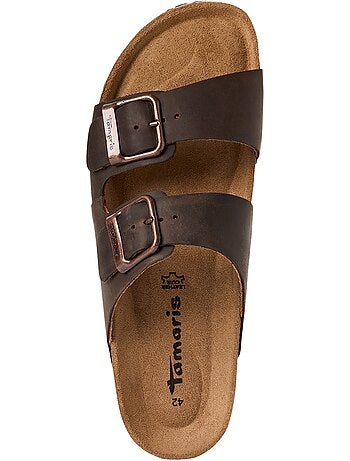 Mules Plate Cuir Tamaris