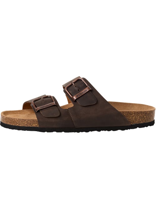 Mules Plate Cuir Tamaris - Kiabi