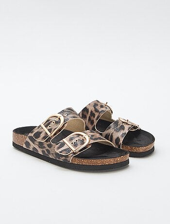 Mules plateforme double bride