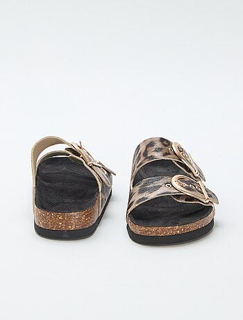 Mules plateforme double bride