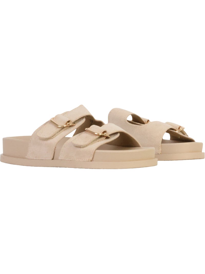 Mules Plates à Enfiler Joia Beige - Kiabi