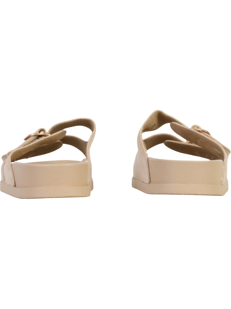 Mules Plates à Enfiler Joia Beige - Kiabi
