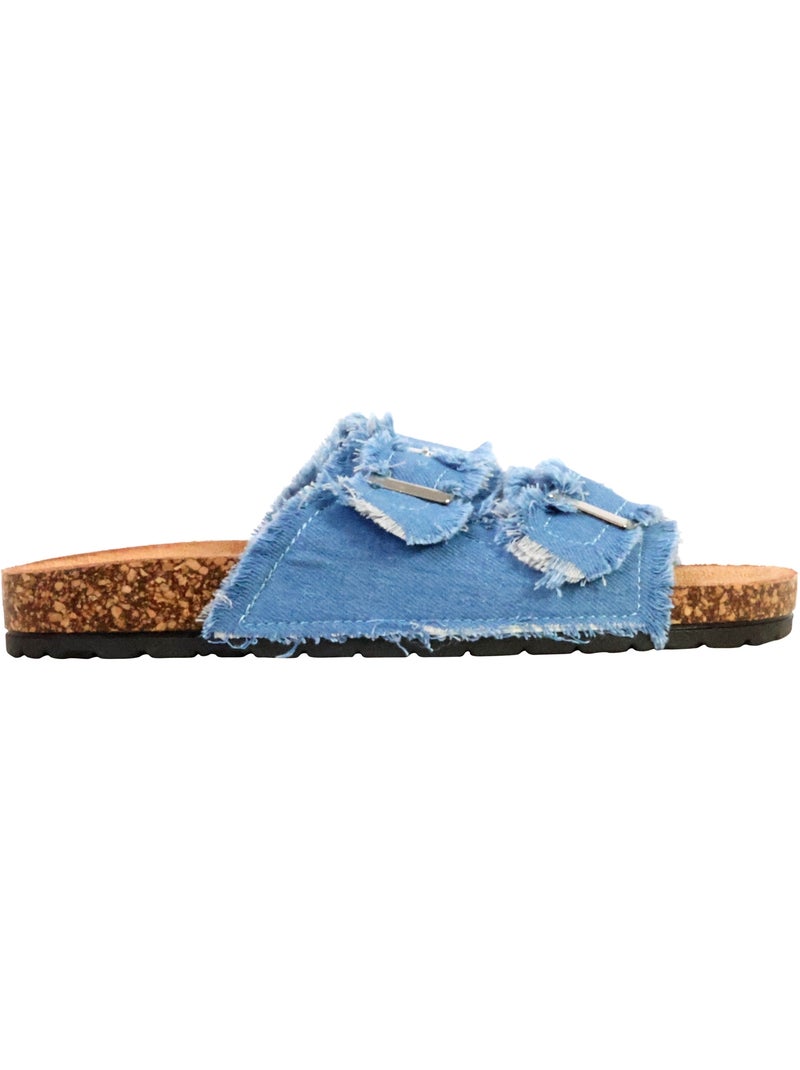 Mules Plates à Enfiler Joia Bleu clair - Kiabi