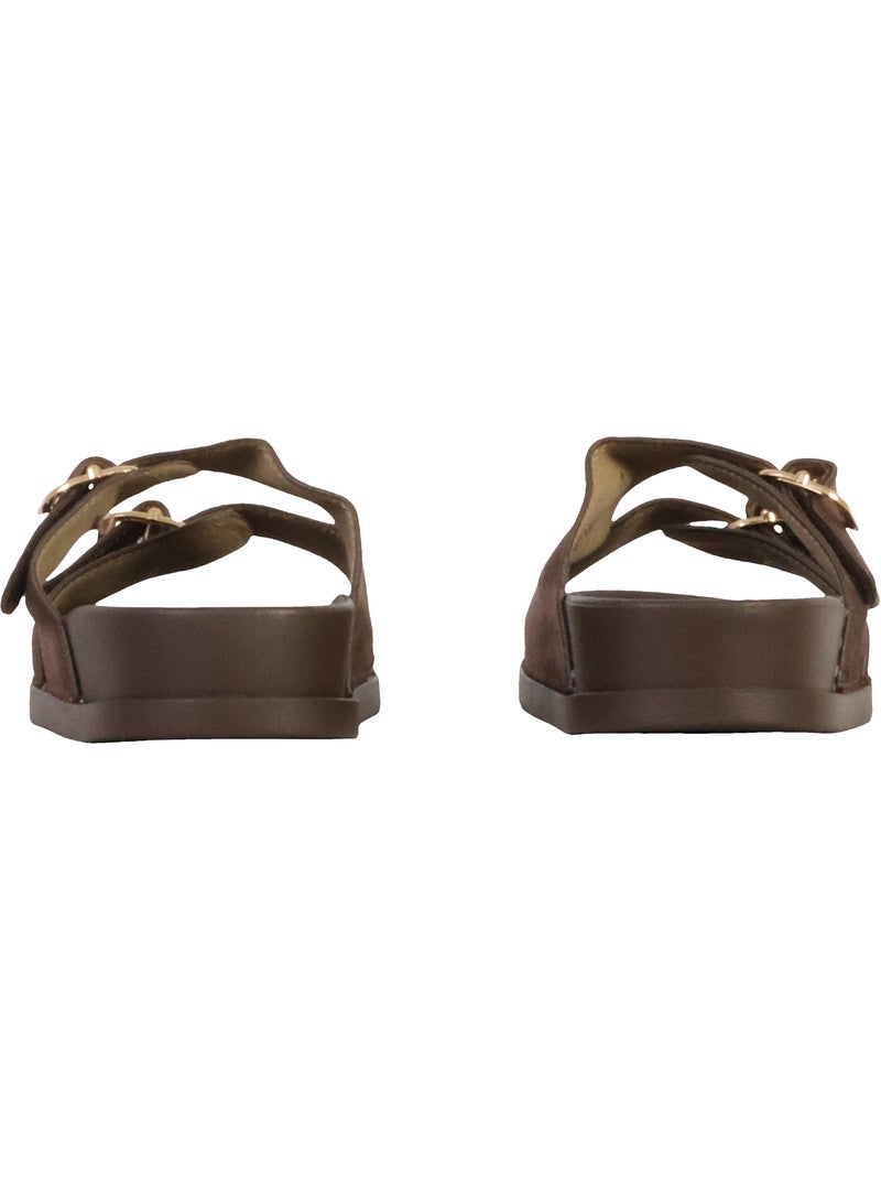 Mules Plates à Enfiler Joia Marron - Kiabi