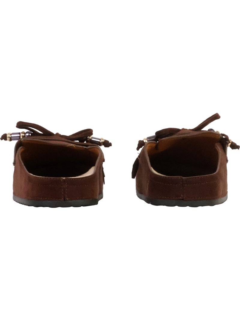 Mules Plates à Enfiler Joia Marron - Kiabi