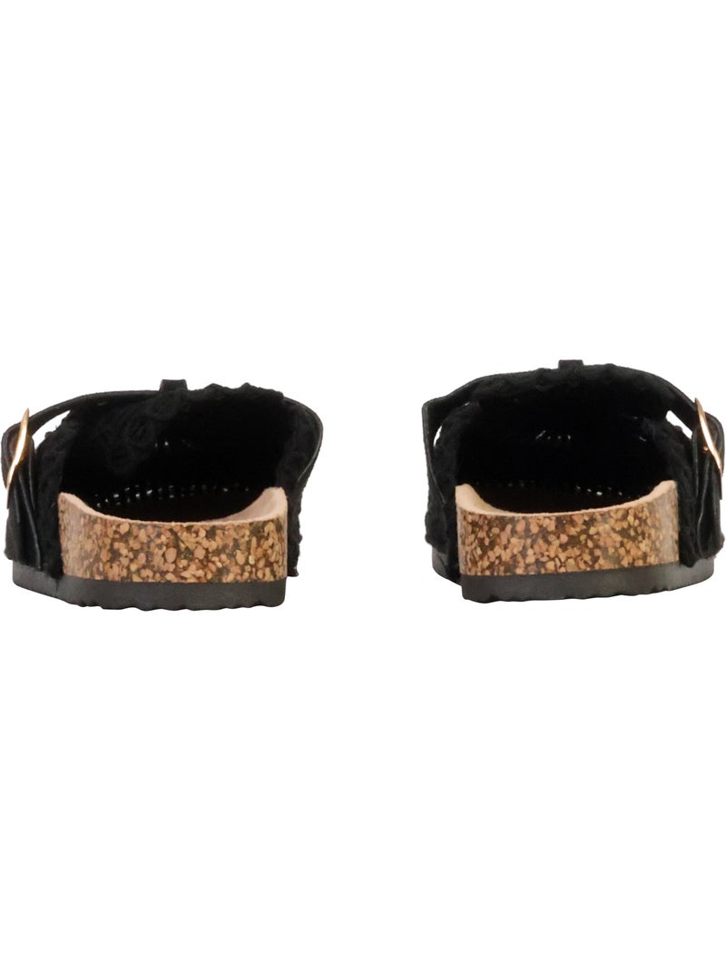 Mules Plates à Enfiler Joia Noir - Kiabi