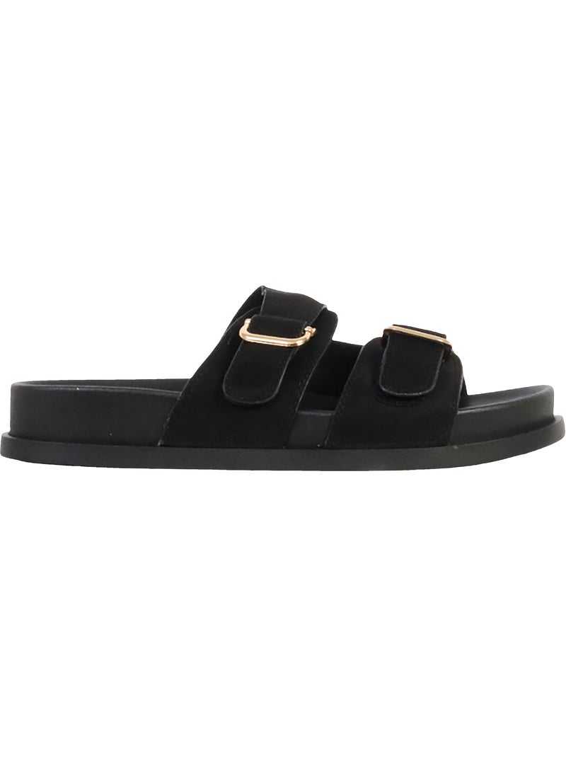 Mules Plates à Enfiler Joia Noir - Kiabi