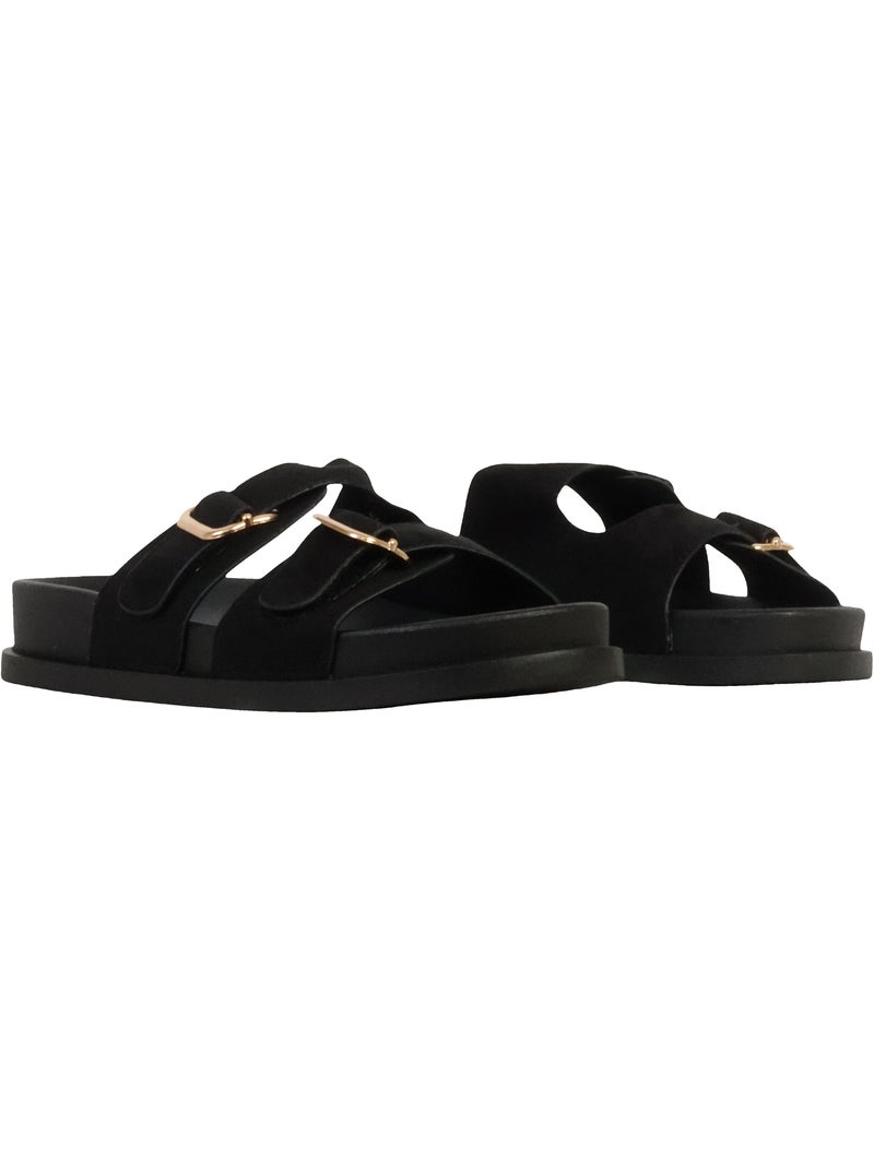 Mules Plates à Enfiler Joia Noir - Kiabi