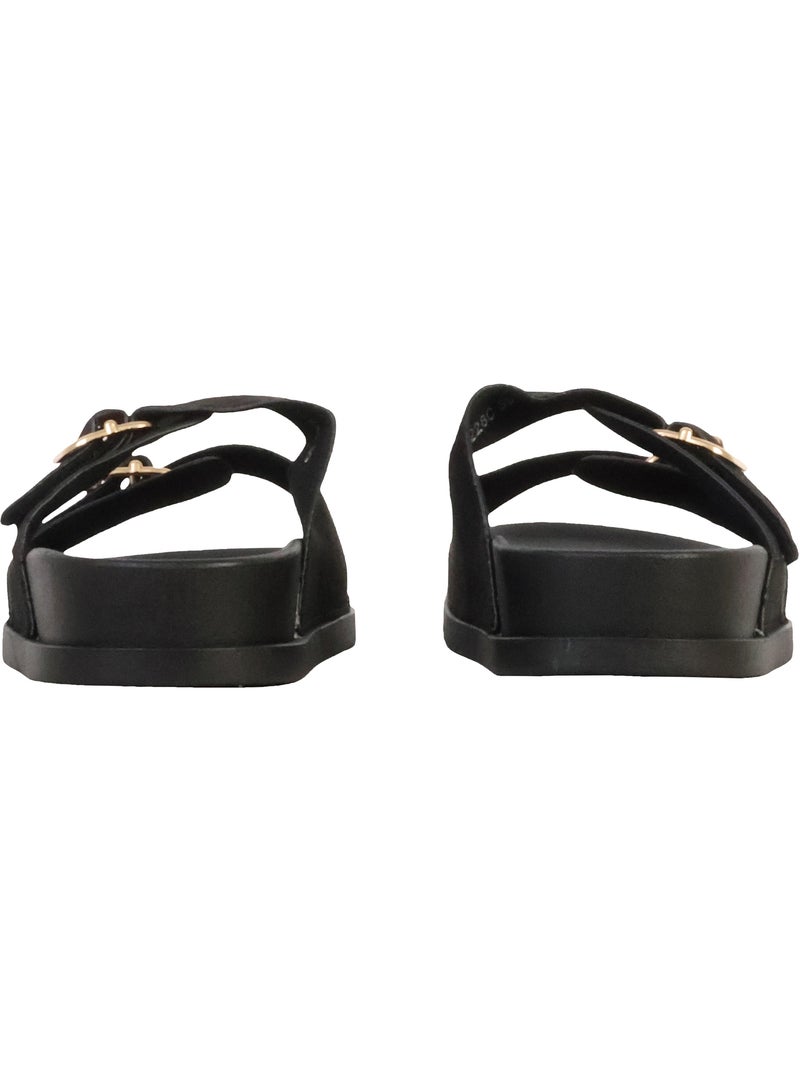 Mules Plates à Enfiler Joia Noir - Kiabi