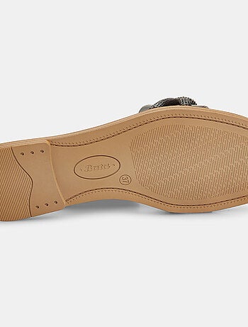 Mules plates avec bandes bijoux BATA