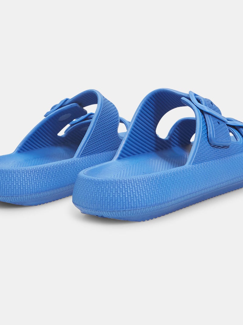 Mules plates avec brides BATA Bleu - Kiabi
