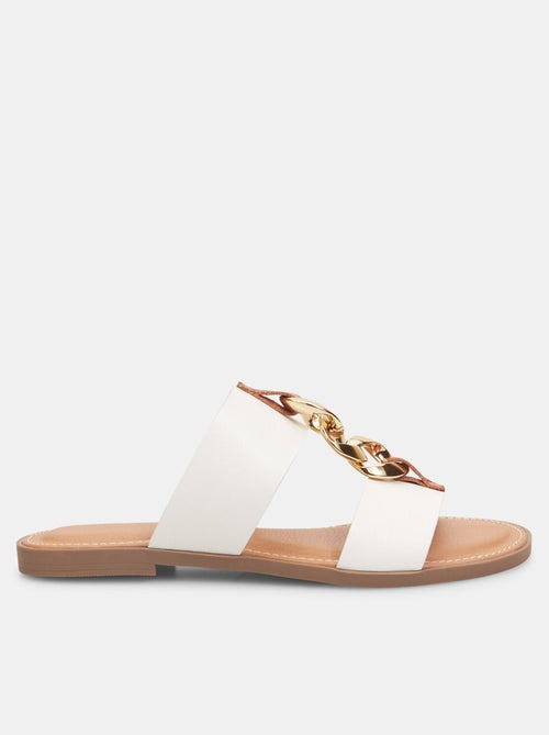 Mules plates avec chaîne BATA - Kiabi