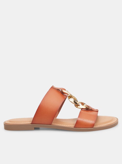 Mules plates avec chaîne BATA - Kiabi
