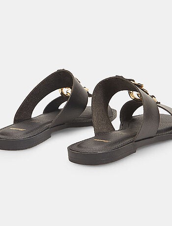 Mules plates avec chaîne BATA