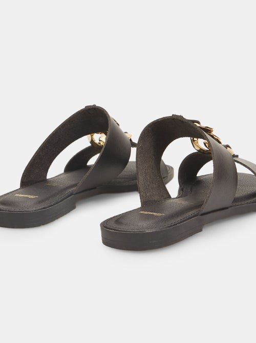 Mules plates avec chaîne BATA - Kiabi
