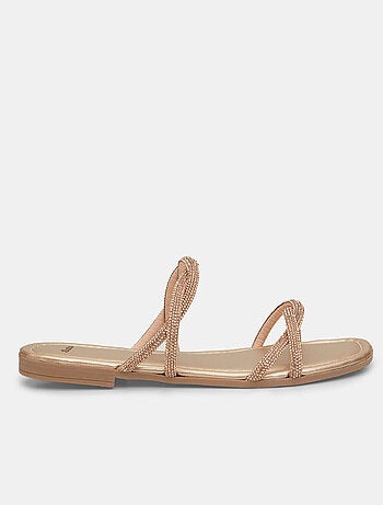 Mules plates avec colliers bijoux BATA