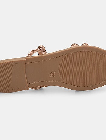 Mules plates avec colliers bijoux BATA