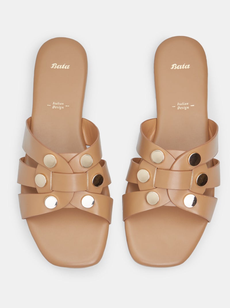 Mules plates BATA Bronze - Kiabi