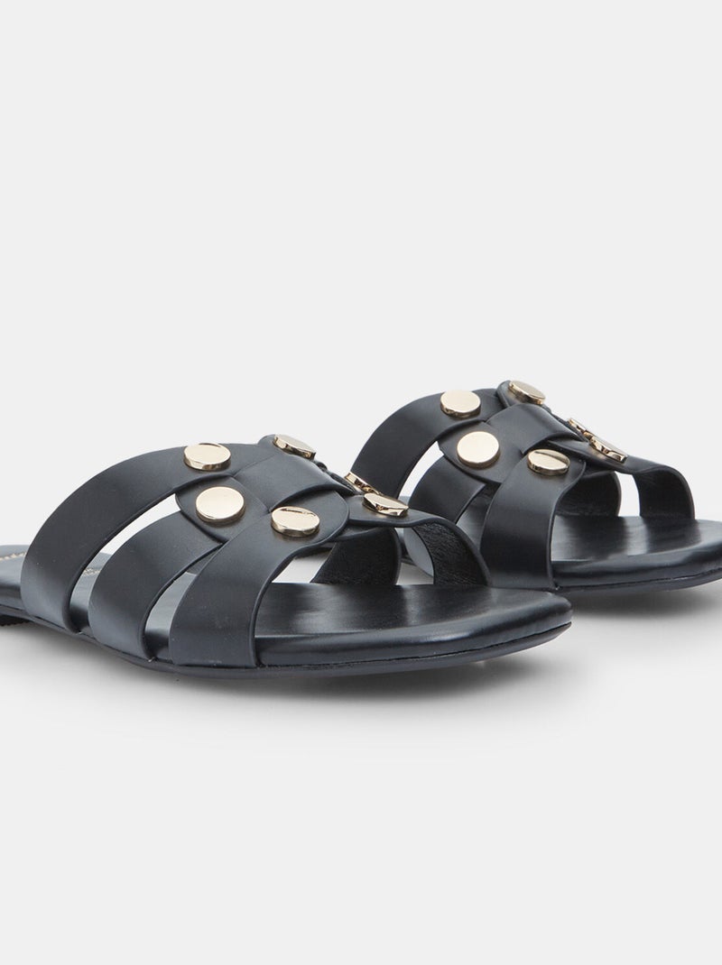 Mules plates BATA Noir - Kiabi