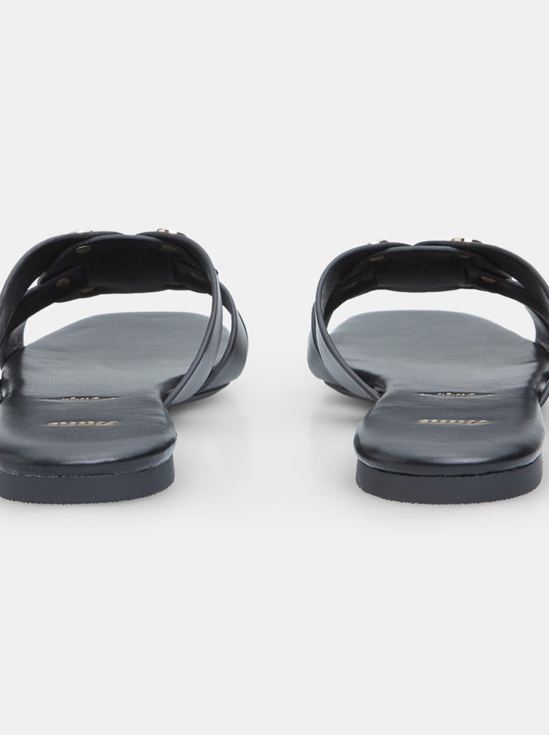 Mules plates BATA Noir - Kiabi