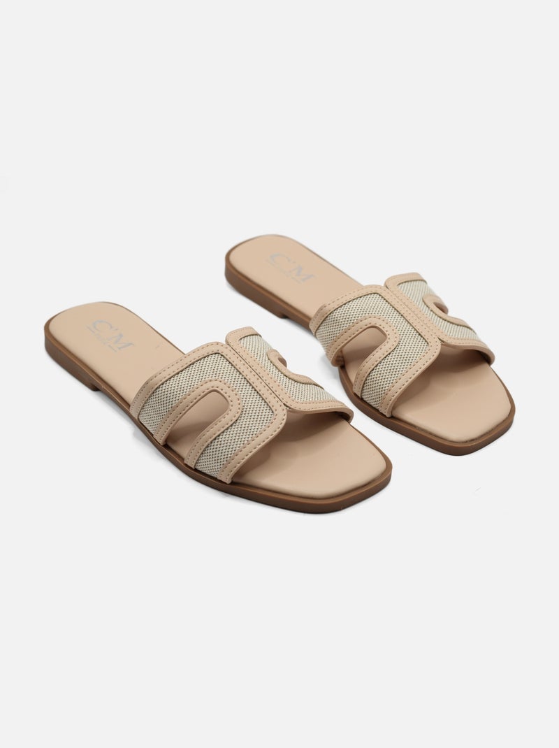 Mules plates double bride Rose - Kiabi