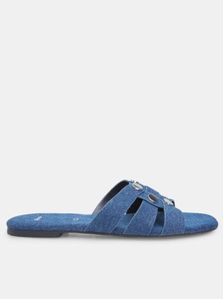 Mules plates en denim BATA