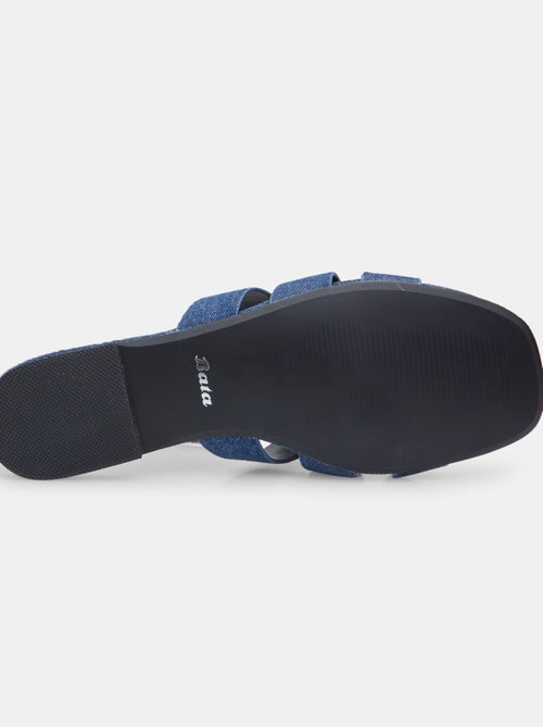 Mules plates en denim BATA - Kiabi