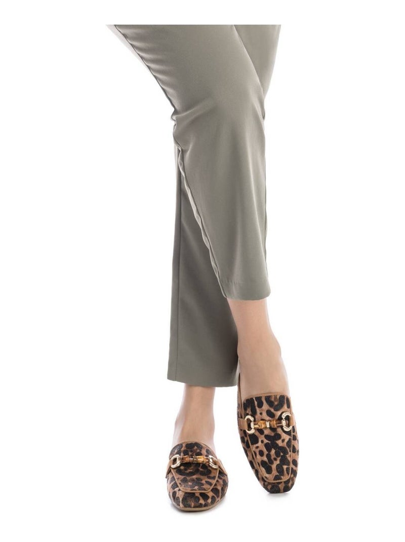 Mules plates femme Camel - Kiabi
