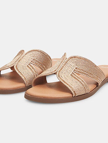 Mules plates tressées BATA