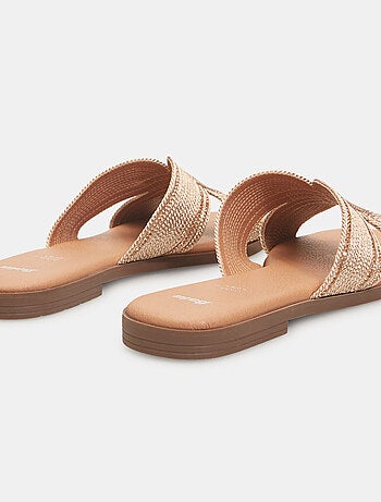 Mules plates tressées BATA