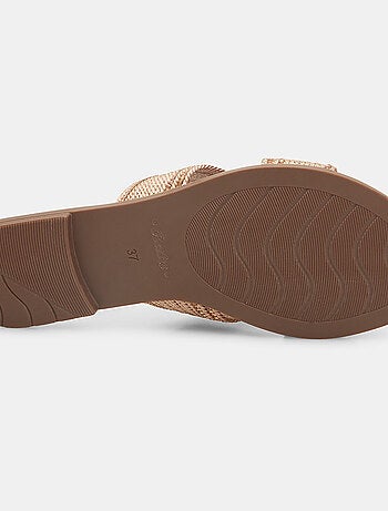 Mules plates tressées BATA