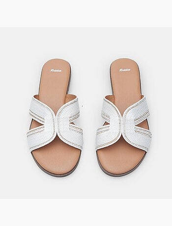 Mules plates tressées BATA