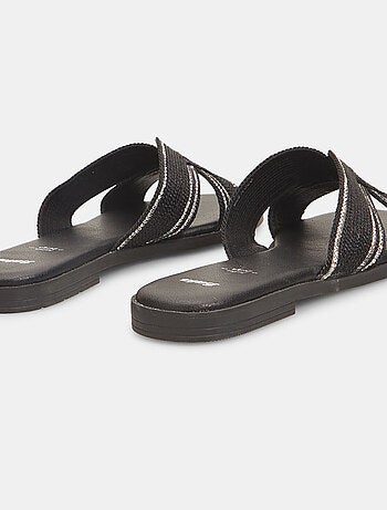Mules plates tressées BATA