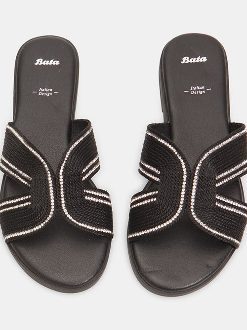 Mules plates tressées BATA - Kiabi